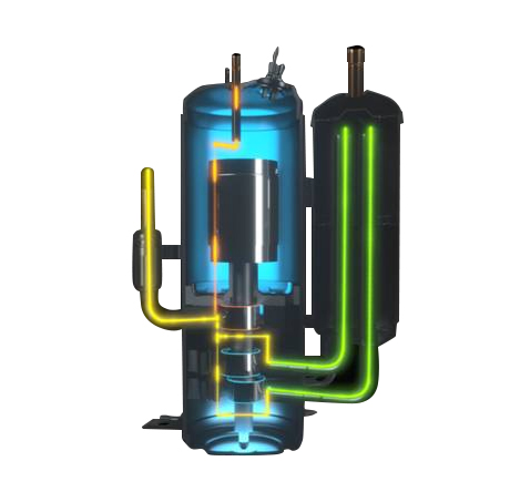 家用(yòng)空調-壓縮機三缸雙級變容壓縮機